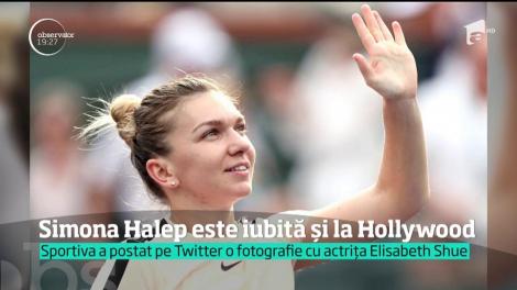 Simona Halep este iubită și de vedetele de la Hollywood