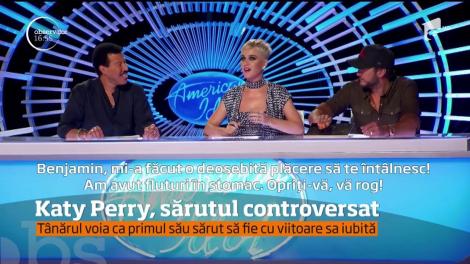 Katy Perry, gest scandalos. Vedeta a sărutat un tânăr de 19 ani