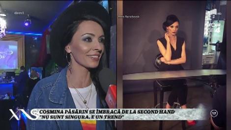 Cosmina Păsărin se îmbracă de la second hand: "Nu sunt singura. E un trend"