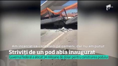 Un pod abia construit s-a prăbuşit. Șase oameni au murit, iar nouă au fost răniţi