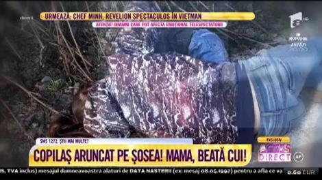 Simona Gherghe, în stare de șoc! O mamă beată s-a prăbușit la pământ cu tot cu copil! Cel mic a stat neajutorat ore-n șir!