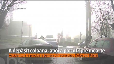 Doi oameni au murit după ce un tren a intrat în plin în maşina lor, la Brăila!