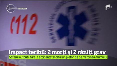 Accident cumplit pe DN 79 în judeţul Arad. Doi oameni au murit şi alţi doi au fost grav răniţi după ce o autoutilitară a ieşit de pe şosea