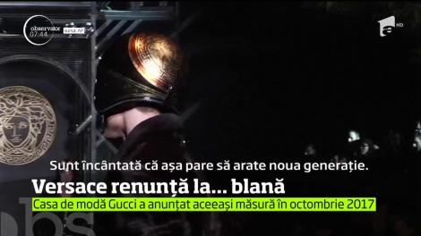 Versace renunţă la blana naturală