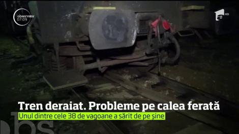 Circulaţia feroviară este blocată pe o rută importantă din Bistriţa Năsăud