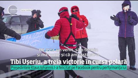 Cu mâinile degerate și sleit de puteri, ultramaratonistul Tibi Uşeriu a fluturat steagul României la Cercul Polar, pentru al treilea an consecutiv!