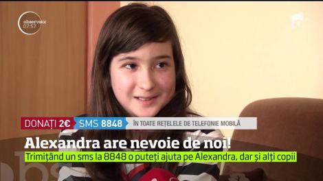 Vreau să ajut! Alexandra are nevoie de o operaţie urgentă într-un spital din străinătate
