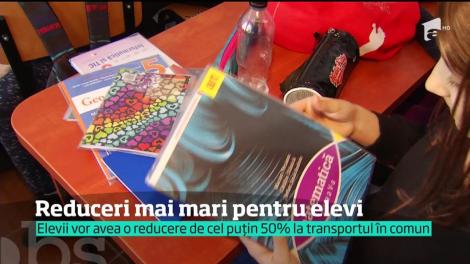 Reduceri mai mari pentru elevi