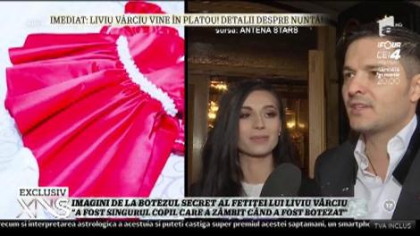 Imagini de la botezul secret al fetiţei lui Liviu Vârciu: "Sunt un tată fericit!"