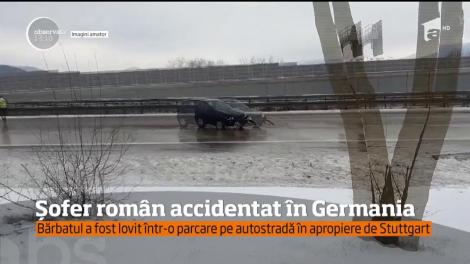 Șofer român, accidentat grav în Germania