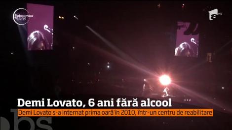 Demi Lovato este în culmea fericirii! Cântăreaţa americană a sărbătorit 6 ani de când nu a mai pus gura pe alcool