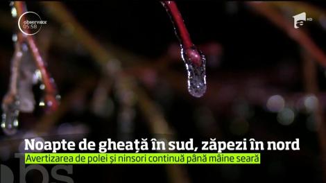 O noapte de gheaţă a dus mai departe valul de vreme extremă prin care trece România, la jumătatea lunii martie