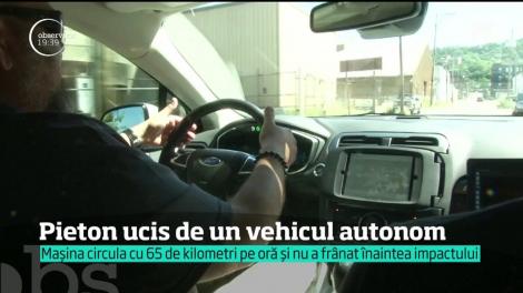 O femeie din statul american Arizona şi-a pierdut viaţa, după ce a fost lovită &icirc;n plin de un vehicul condus singur