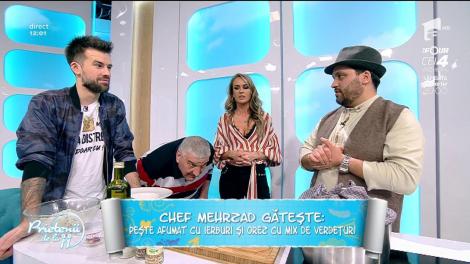 Chef Mehrzad gătește - "Pește afumat cu ierburi și orez cu mix de verduțuri"