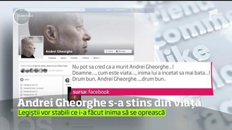 Omul de radio şi televiziune Andrei Gheorghe a încetat din viaţă. Inima i s-a oprit în casa lui din Voluntari, la 56 de ani