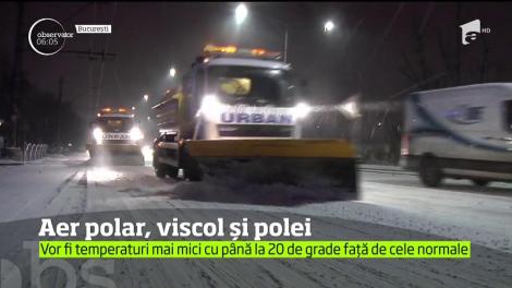 Noapte de iarnă la final de martie