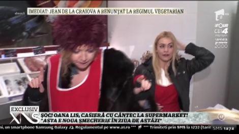 Oana Lis, casieră cu cântec la supermarket! Nevasta lui Viorel a vândut peşte ascultând manele!