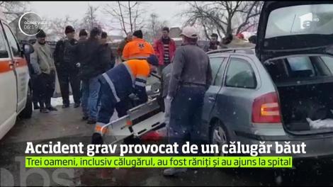 Accident grav provocat de un călugăr băut