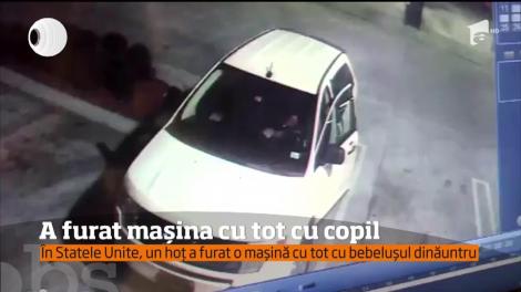 A furat maşina cu tot cu copil