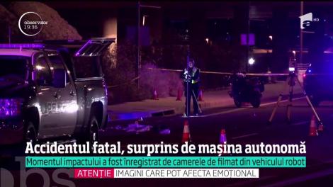 Au fost făcute publice imaginile cu maşină fără şofer care loveşte mortal o femeie