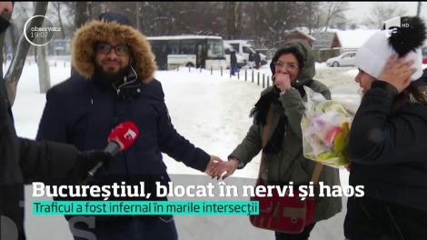 Bucureşti, sub nămeți de jumătate de metru