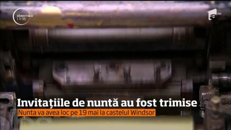 Pregătirile pentru nunta anului au intrat în linie dreaptă în Marea Britanie. Invitaţiile au fost printate în negru şi auriu