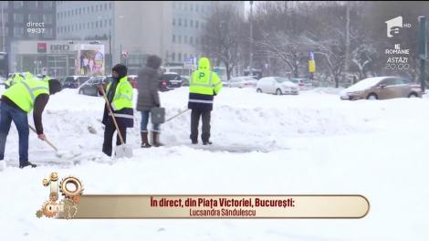 Iarna a luat Capitala prin surprindere! Circulația în mijlocul Bucureștiului este aproape blocată
