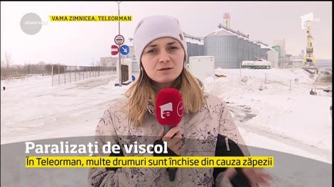 Multe drumuri din Teleorman, închise din cauza zăpezii