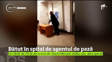 Scene demne de un ring de box în holul spitalului din Câmpina
