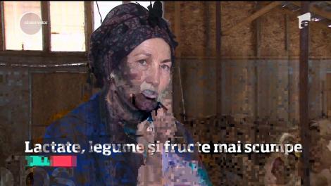 Lactate, legume și fructe mai scumpe