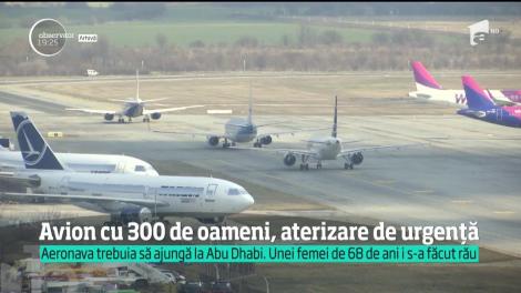 O aeronavă Boeing 777 a companiei arabe Eitihad a aterizat de urgenţă pe Aeroportul Internaţional Henri Coandă