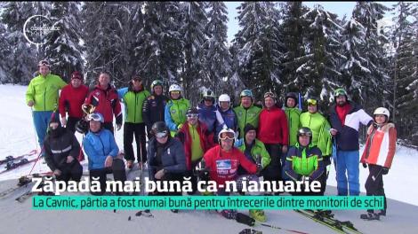 Zăpada mai bună ca-n Ianuarie. Pe pârtia de la Arișeni, stratul de zăpadă măsoara un metru
