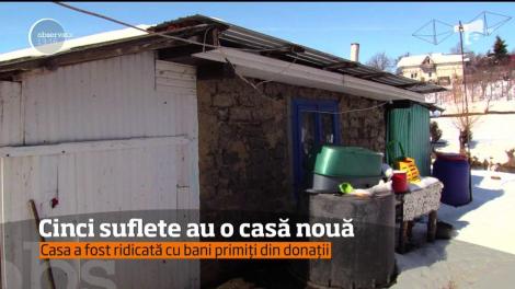 Miracolul sărbătorilor există! O familie din județul Iași a primit o casă nouă