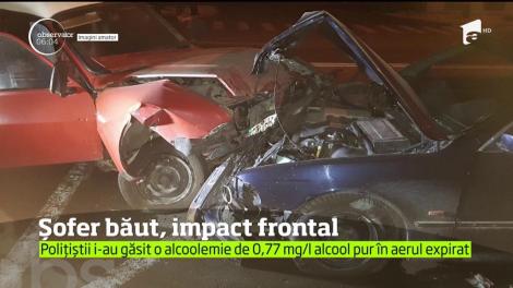 Un şofer a apăsat prea tare acceleraţia bolidiului său, în Medgidia, şi a ajuns pe contrasens, acolo unde s-a izbit frontal cu o altă maşină
