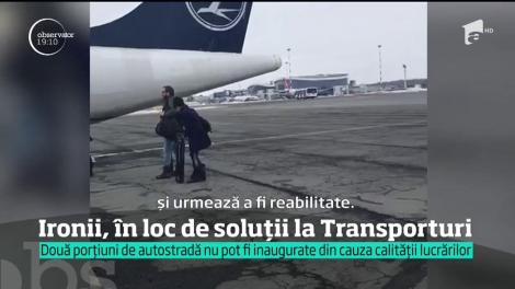 Ministrul Transporturilor, ironii în loc de soluții