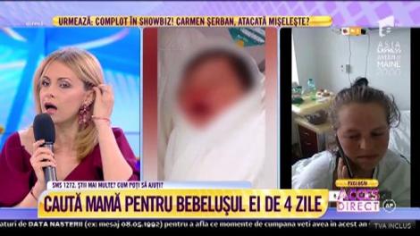 Caz emoţionant, la Acces Direct. O tânără caută mamă pentru fetiţa ei: "Vreau să o adopte cineva care are ce să îi ofere mai multe. Eu nu am posibilităţi"