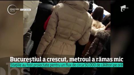 Metroul din Bucureşti, neîncăpător pentru marea de oameni care depind de el