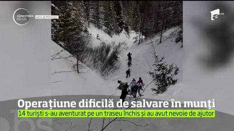 Echipajele de salvatori montani au fost din nou în alertă după ce mai mulţi turişti s-au aventurat pe munte