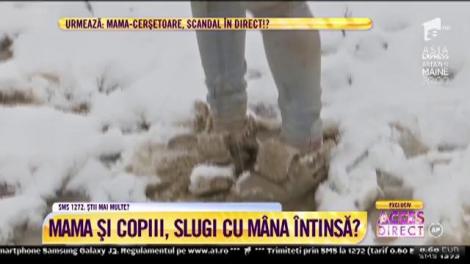Drama extrem de complicată, cu multe lacrimi. Mama și copiii, la cerșit pentru tatăl-stăpân!?