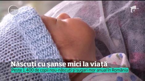 Născuți cu șanse mici la viață. Peste o mie patru sute de nou-născuţi mor, în fiecare an, în România