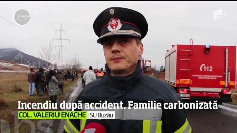Sfârşit cumplit pentru doi soţi din Buzău! Au murit arşi de vii în autoturism, pe drumul spre casă