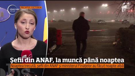 Ministrul Finanţelor şi şefii ANAF au făcut noapte albă