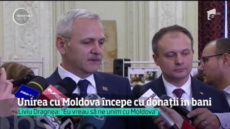 România dorește unirea cu Republica Moldova. Mai mult, statul român le va da bani cetăţenilor săraci de peste Prut