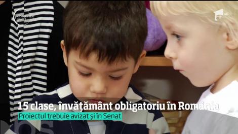 15 clase, învățământ obligatioriu în România, până în 2020