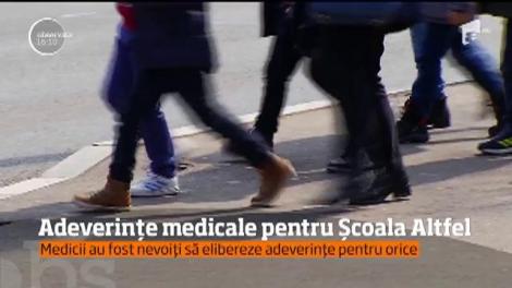 Adeverințe medicale pentru Școala Altfel
