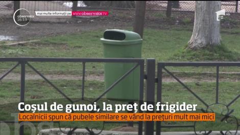 Primarul din Urlaţi a înnobilat localitatea prahoveană cu 80 de pubele de lux, spre marea disperare a contribuabililor