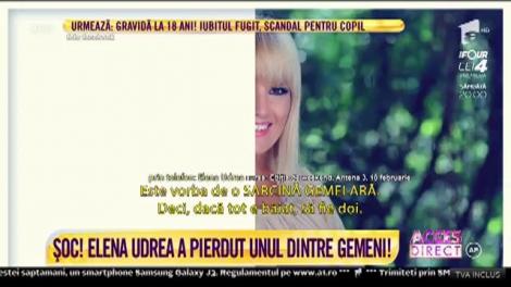 Elena Udrea a pierdut unul dintre gemeni