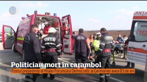 Primul preşedinte al Forumului Democratic al Germanilor din judeţul Caraş Severin şi-a pierdut viaţa într-un cumplit accident de circulaţie, produs la limita cu judeţul Timiş!