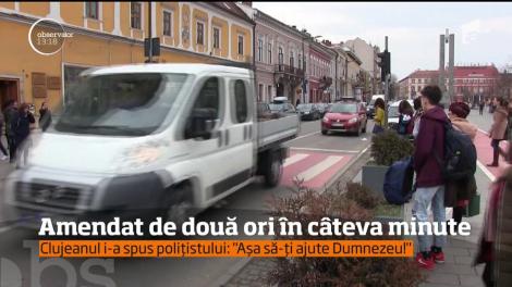 Și-a făcut cruce și a primit amenda! Un clujean a scos 800 de lei din buzunar, după ce i-a zis unui polițist: "Să-ţi ajute Dumnezeu!"