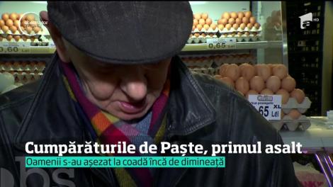 Cumpărăturile de Paște, primul asalt